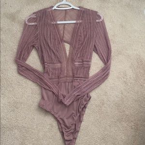 Mauve Bodysuit by Blue Blush